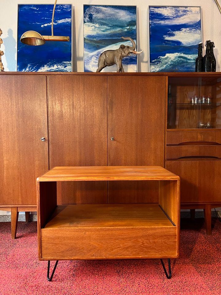 Mid Century Teak Sideboard tv Kommode Danish Design 1960 Vintage in Schorndorf