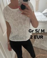 Shirt weiß Damen Federn Gr S M top Brandenburg - Zehdenick Vorschau