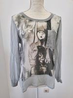 Graue Bluse mit Harlekin von Zabaione Bayern - Neufahrn Vorschau