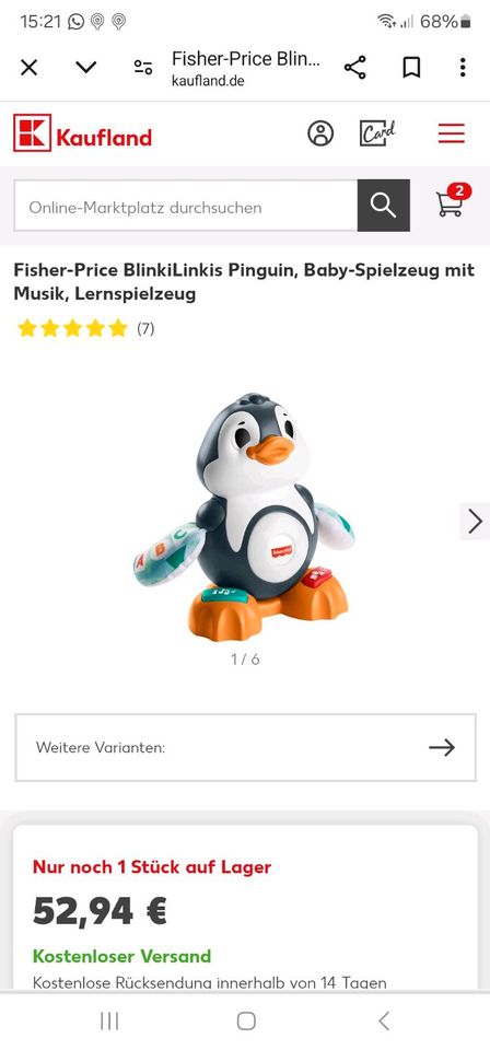 Fischer-price Pinguin Spielzeug in Hohenwestedt