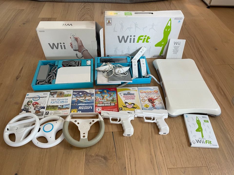 Großes Nintendo Wii Paket: Balance Board, Spiele, Controller in Reutlingen