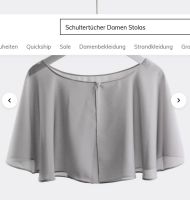 SHEIN Umhang / Schal für Abendkleid Chiffon grau - NEU Nordrhein-Westfalen - Nachrodt-Wiblingwerde Vorschau