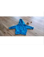 Handmade gestrickte Jacke Strickjacke baby Gr. 74/80 74 80 blau Hessen - Nidda Vorschau