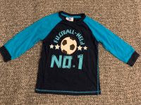 Jungen Langarmshirt mit Fußball, marine blau, Gr. 98/104 Bayern - Eggenfelden Vorschau