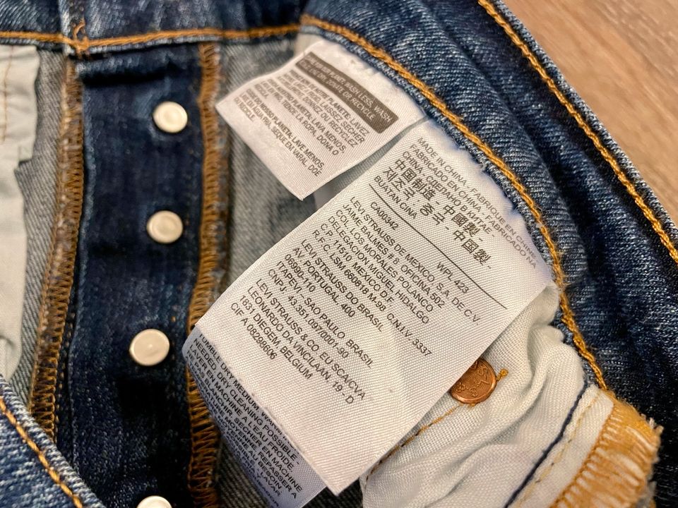 Levi‘s 501 S Skinny Jeans - MEGA Waschung - W28 / L30 in Berlin