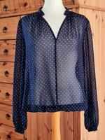 ESPRIT BLUSE TUNIKA HEMD PUNKTE DOTS BLAU WEISS 34/36 NEU!!! Hessen - Felsberg Vorschau