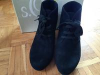 Schuhe Stiefel S. Oliver Gr. 37 schwarz Samtstoff Stiefeletten Bonn - Duisdorf Vorschau