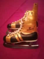 Schlittschuhe Silvretta Eishockey Gr. 39 schwarz-gold retro Hessen - Darmstadt Vorschau