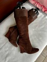 Zara Wildleder Stiefel Knee High Boots Chocolate Braun 36 Eimsbüttel - Hamburg Rotherbaum Vorschau