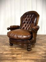 Chesterfield Ledersessel Vintage Sessel Barock Court Chair Nordrhein-Westfalen - Hüllhorst Vorschau