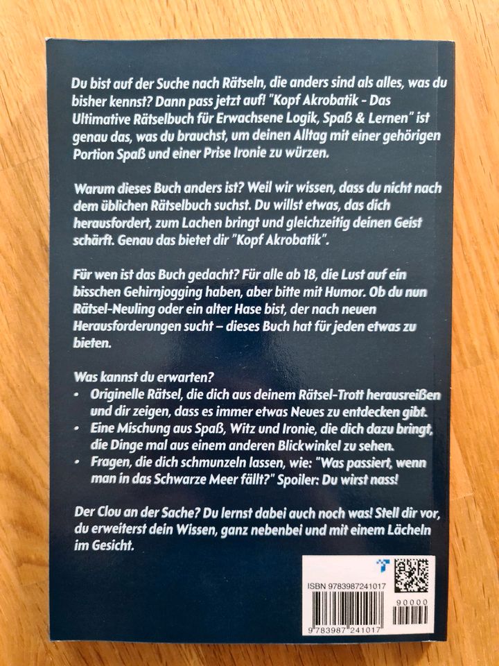 Rätsel- bzw. Quizbuch für Erwachsene in Wismar