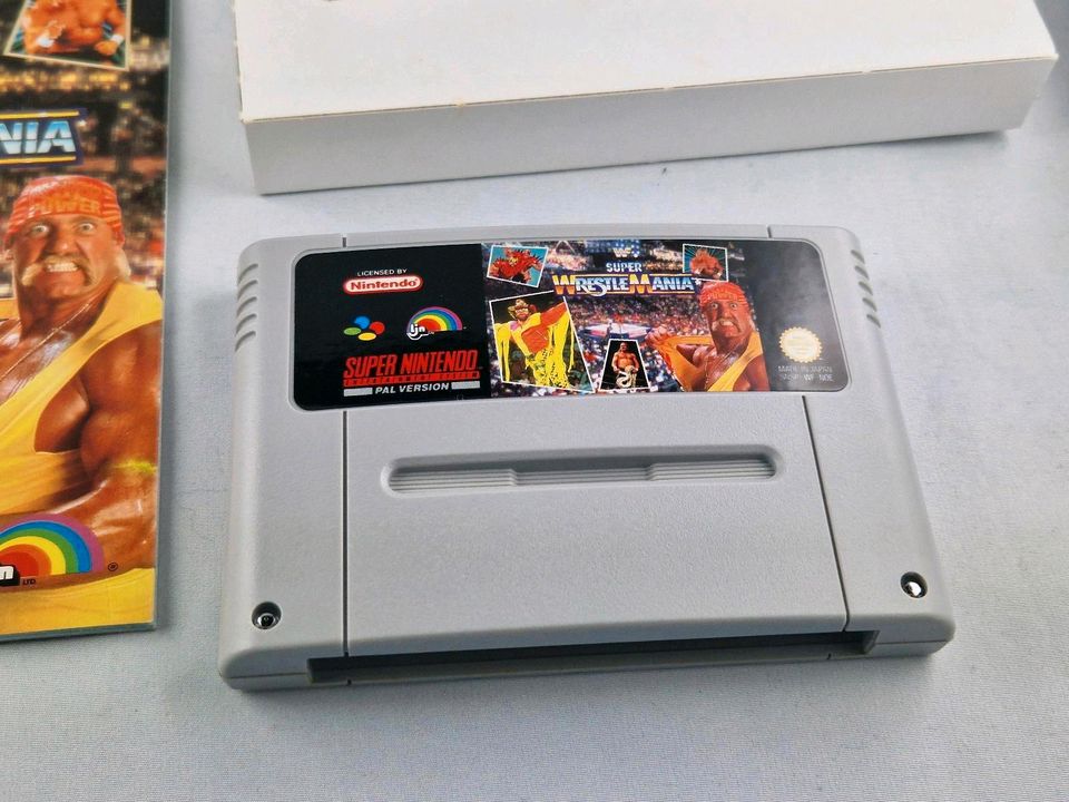 Neuwertig SNES Super Nintendo Spiel Super Wrestlemania mit Inlay in Villingen-Schwenningen