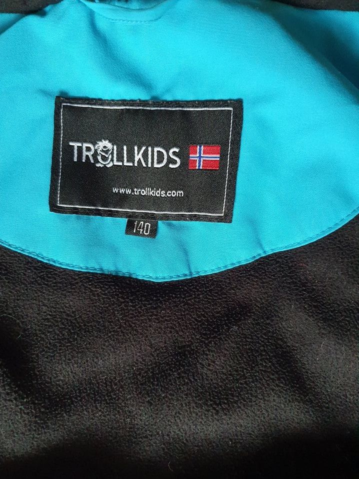 Trollkids Winter Ski Jacke türkis Gr 140 in Heidelberg