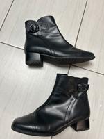 Stiefelette Damen Luftpolster Schwarz Gr. 37 Echtlefer Niedersachsen - Rühen Vorschau