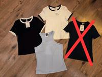 H&M Shirts & Tops Größe S und M - NEU schwarz/weiß/blau Brandenburg - Wusterhausen Vorschau