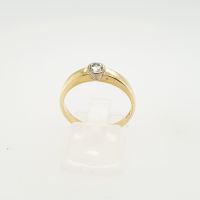 Brillant Gold Ring 585/14kt Gr. 57 ca. v0,18ct Brillantring Edel Kiel - Mitte Vorschau