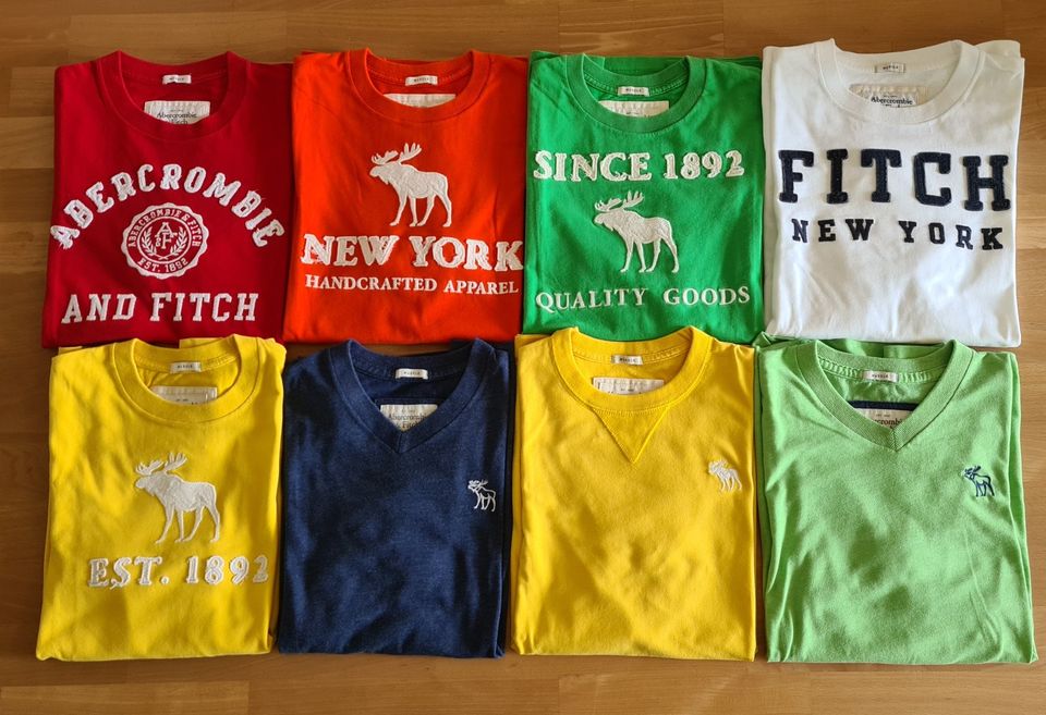 ABERCROMBIE & FITCH Männer 8x T-SHIRTs GR.L/M - -neuwertig!! in Grasbrunn