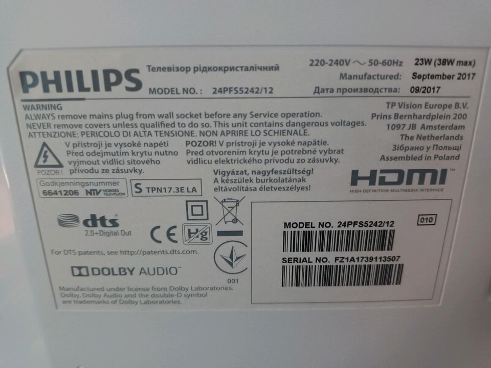 Philips 5200 Serie 24Zoll TV mit Soundbox in Dresden