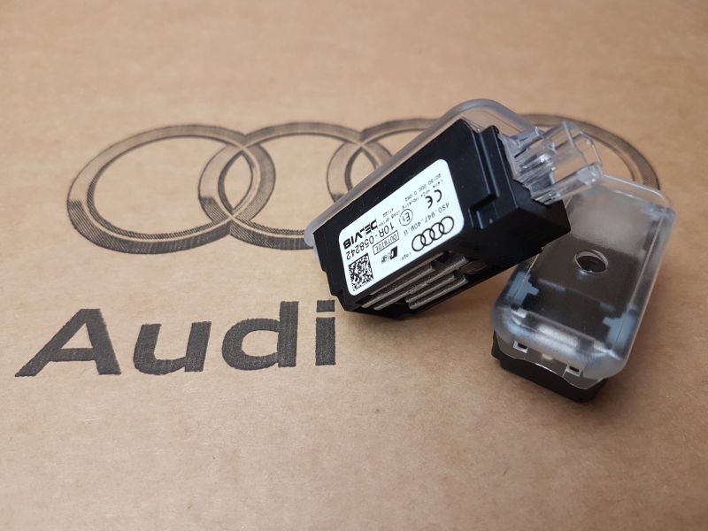 Original Audi LED Projektor links S-Logo Raute rot LED  Einstiegsbeleuchtung 4G0052134F