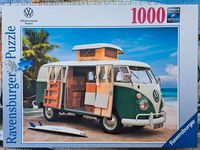 VW T 1 Camper 1000 Teile Puzzle Van Ravensburger Lizenz Volkswage Bayern - Hilgertshausen-Tandern Vorschau