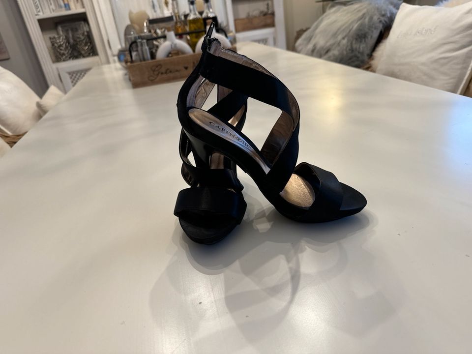 Sandalen Pumps schwarz Satin von  Café NOIR in Neuried