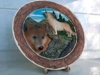 Hallmark Wolfmotiv Sammelteller Wölfe samt Aufsteller USA Brandenburg - Cottbus Vorschau
