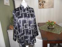 Seidenbluse Alba Moda Gr.42 dunkelblau-weiß Neu Brandenburg - Luckenwalde Vorschau
