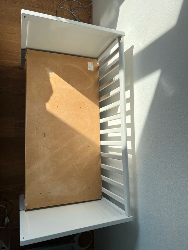 Babybett Ikea Gitterbett 140x70 cm ohne Matratze weiß Holz in Ulm