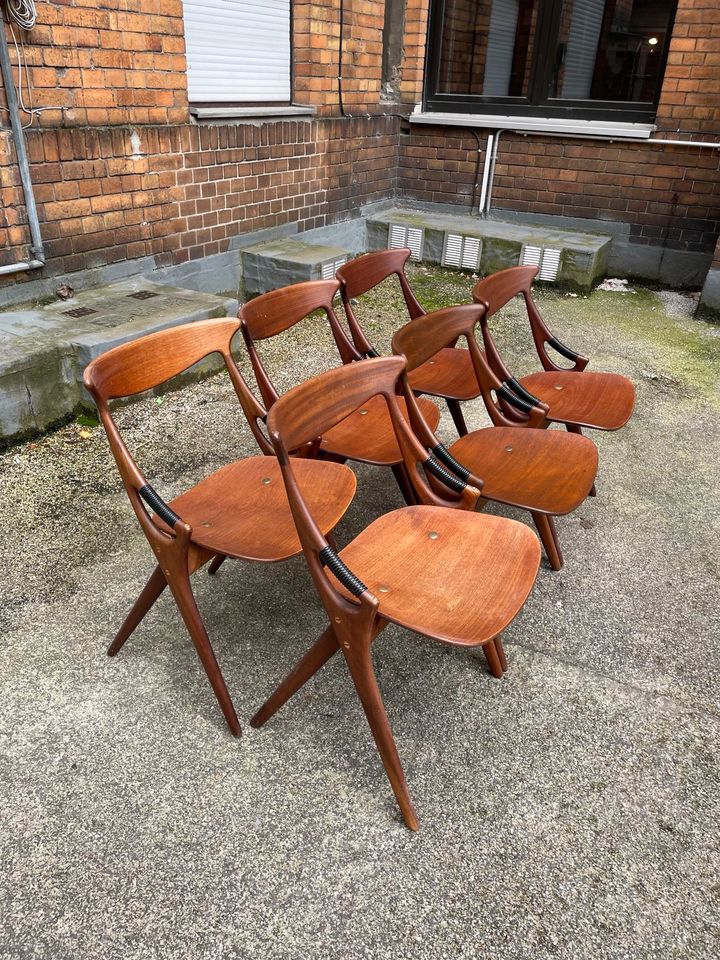 ◤ Esszimmerstühle Modell 71 von Arne Hovmand Olsen für Mogens Kold Stuhl Esstisch Teakholz Teak mid Century Vintage 50er 60er 70er Retro Esszimmer Dänisch Design Danish in Berlin