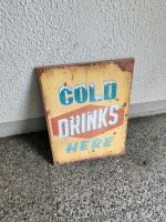 Bild und Deko für Küche "Cold Drinks Here" Berlin - Lichtenberg Vorschau