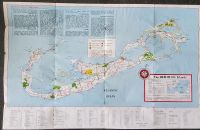 BERMUDA Map von 1977 Rarität Reise Seltenes Sammeln Nordrhein-Westfalen - Detmold Vorschau