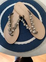 Edle Sandalen mit Strassteine Obermaterial Leder Hessen - Bad Orb Vorschau