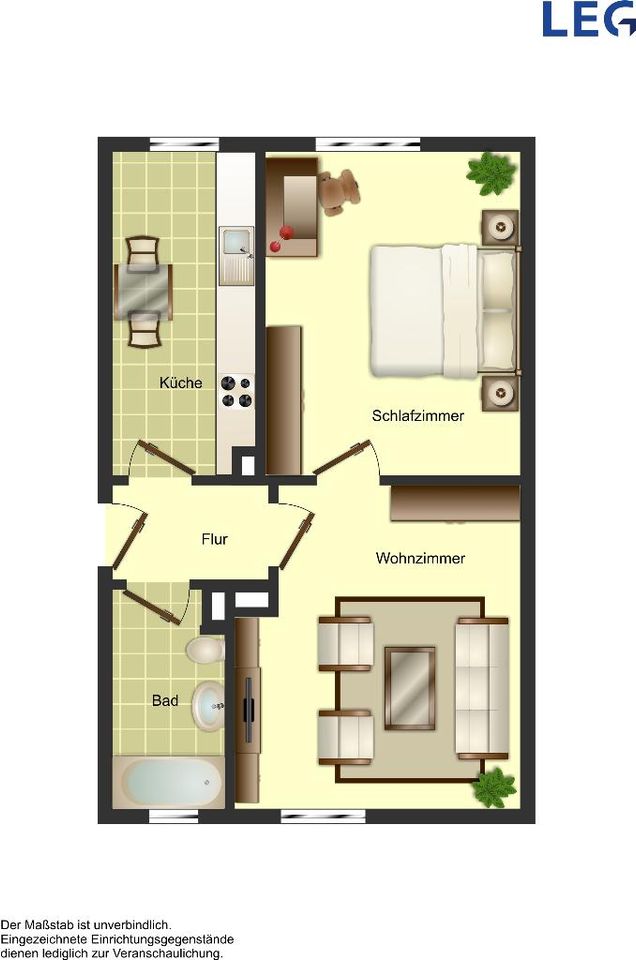 2-Zimmer-Wohnung in Düsseldorf Vennhausen in Düsseldorf