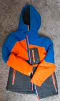 Anorak Skijacke mit Kapuze blau/grau/orange Größe 140 Yigga München - Maxvorstadt Vorschau