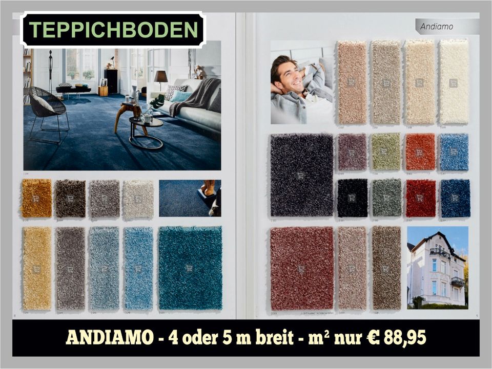 Teppichboden "Noblesse" kostenlose Lieferung in GF/WOB/BS in Osloß