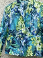 Blazer Jacke Leinen Blumen blau Türkis gelb wie neu Bayern - Alzenau Vorschau