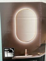 NEU edler Spiegel Badspiegel LED oval groß 100x60 OVP Gold Harburg - Hamburg Eißendorf Vorschau