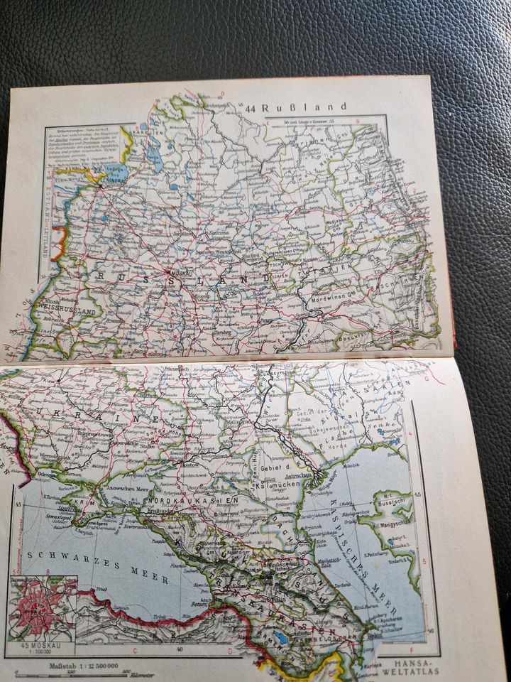 Welt Atlas 1936 Dr.Rudolf Reiss in Herne