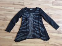 Longshirt Bluse schwarz grau mit Pailetten 36 38 M Damen Berlin - Lichterfelde Vorschau