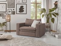 Loveseat-Sessel Stoff Cord Velours Hellbraun inkl. Kissen Nordrhein-Westfalen - Steinheim Vorschau