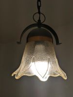 DDR Hängelampe Deckenlampe mit Glas in Blütenform als Set Leipzig - Möckern Vorschau