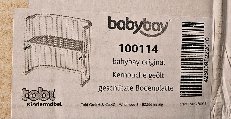 Babybay Beistellbett Kernbuche geölt in Neuss