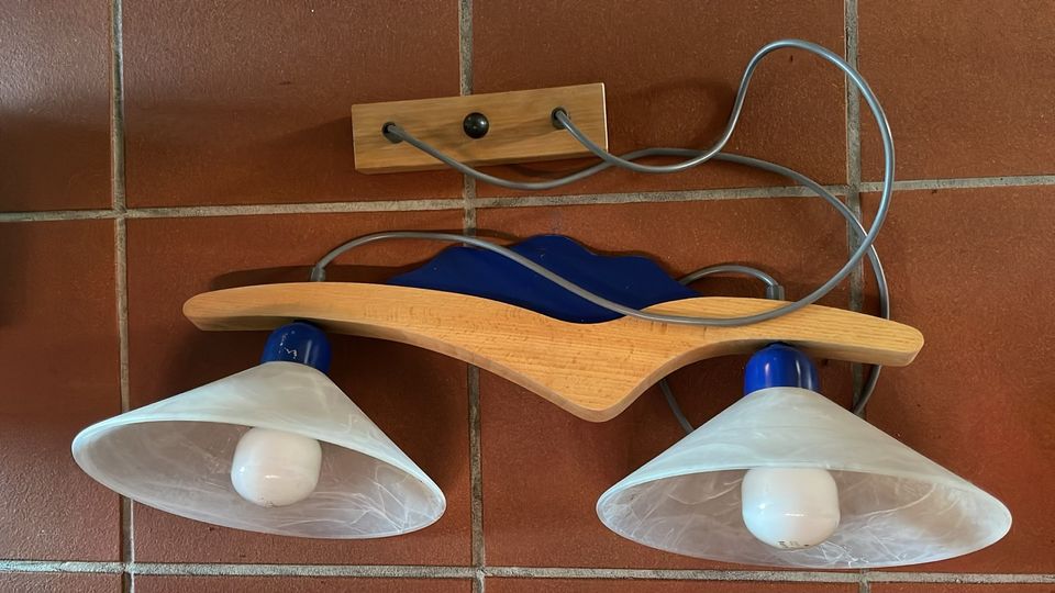 Wohnzimmerlampe Deckenlampe Pendelleuchte Holz in Brühl