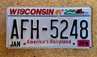 Nummernschild Kennzeichen USA Wisconsin Baden-Württemberg - Lonsee Vorschau