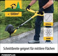 Powerplus Rasentrimmer 500 Watt Ø 32cm Raenkantenschneider NEU Nordrhein-Westfalen - Oberhausen Vorschau