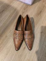 Tamaris Schuhe Damen Loafer Slipper Leder braun Größe 38 Bayern - Ergolding Vorschau