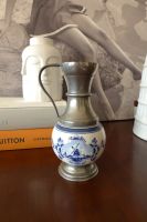 Vintage alt WMF Delfts Blauw Vase Kanne Porzellan Zinn weiß blau Neuhausen-Nymphenburg - Neuhausen Vorschau