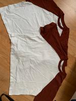 2 gleiche h&m cropped Shirts in offwhite mit braunen Schultern Bayern - Aschaffenburg Vorschau