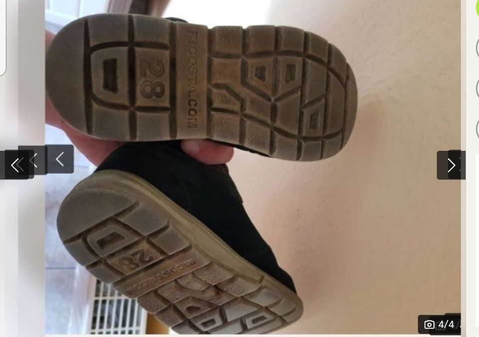 RICOSTA Gr.28 echt Leder SympaTex Halbschuhe Knöchelschuhe in Freiberg