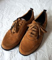 Luftpolster Halbschuhe edel Leder 38,5 cognac gold Niedersachsen - Rehburg-Loccum Vorschau